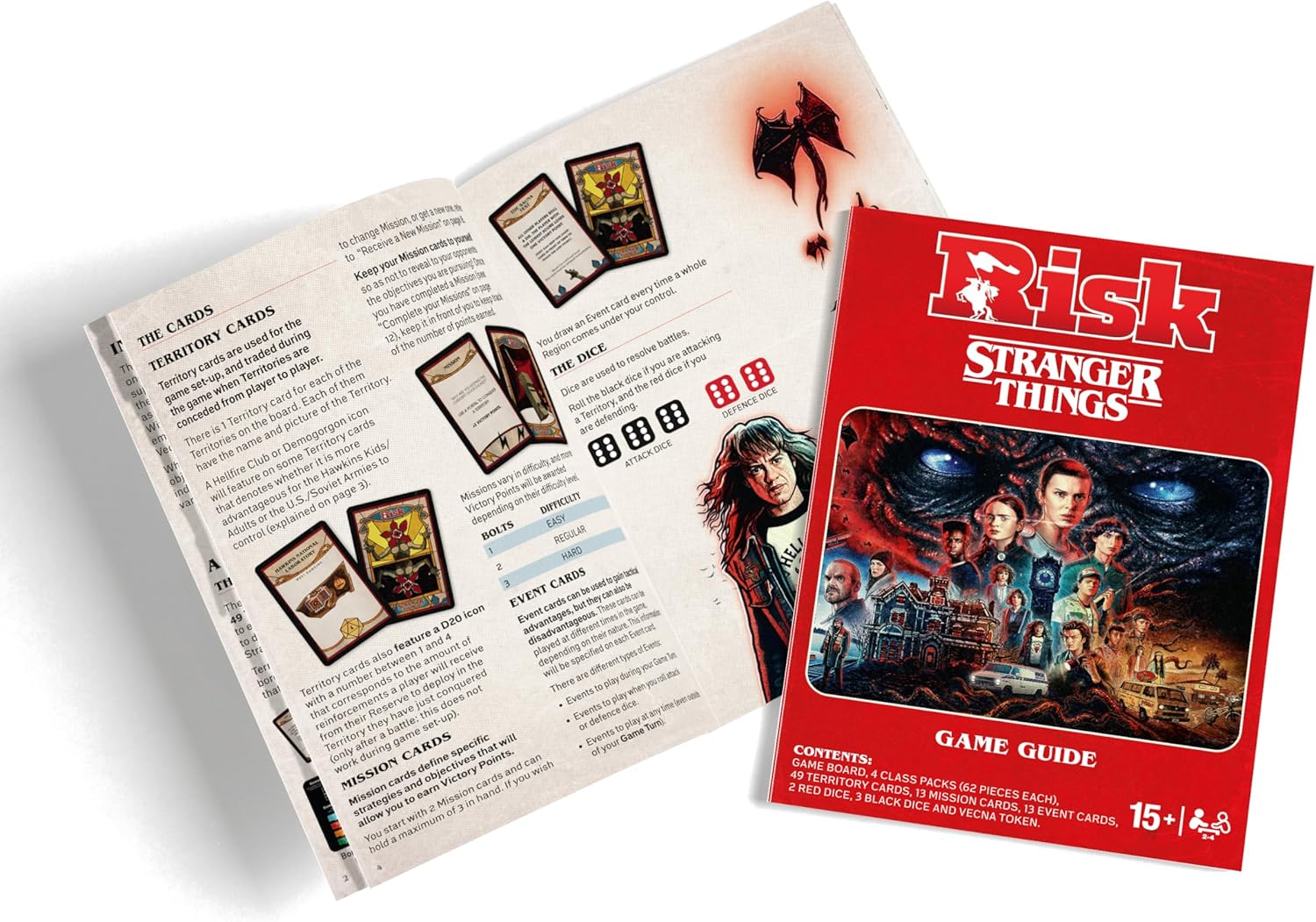 Stranger Things RISK Board Game Familiy Game Strategy Game use tactics, diplomacy, and resources 2–5 players and makes a great gift for fans aged 15 and up