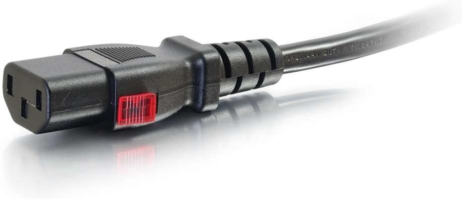C2G 3ft C14 to C13 Power Cable. Locking C14 to C13 10A 250V Black