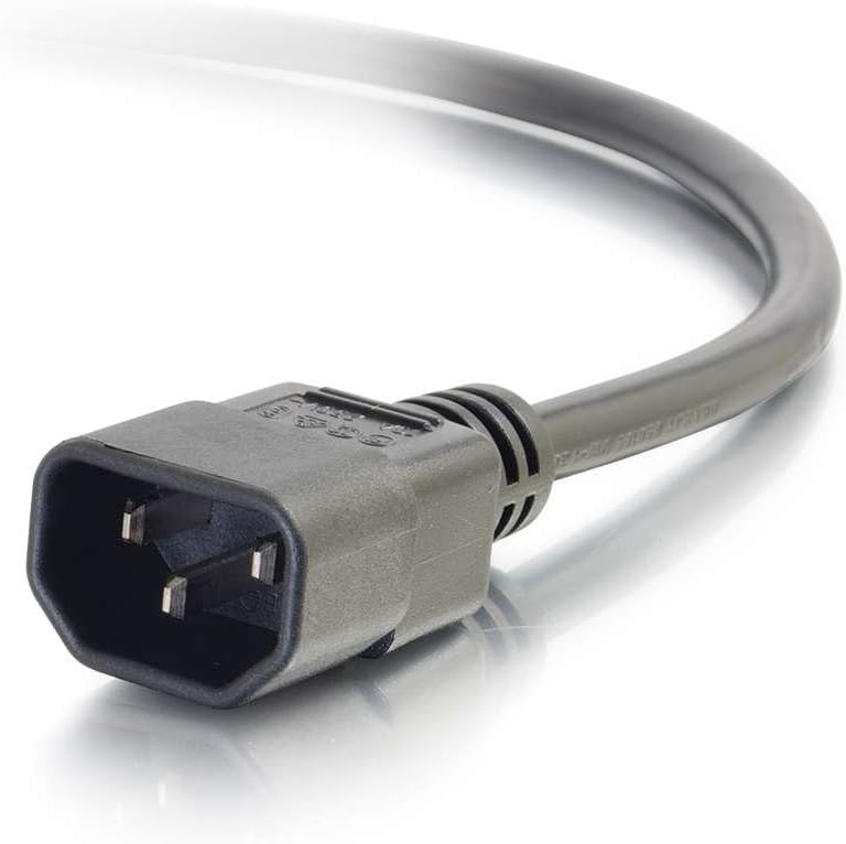 C2G 3ft C14 to C13 Power Cable. Locking C14 to C13 10A 250V Black