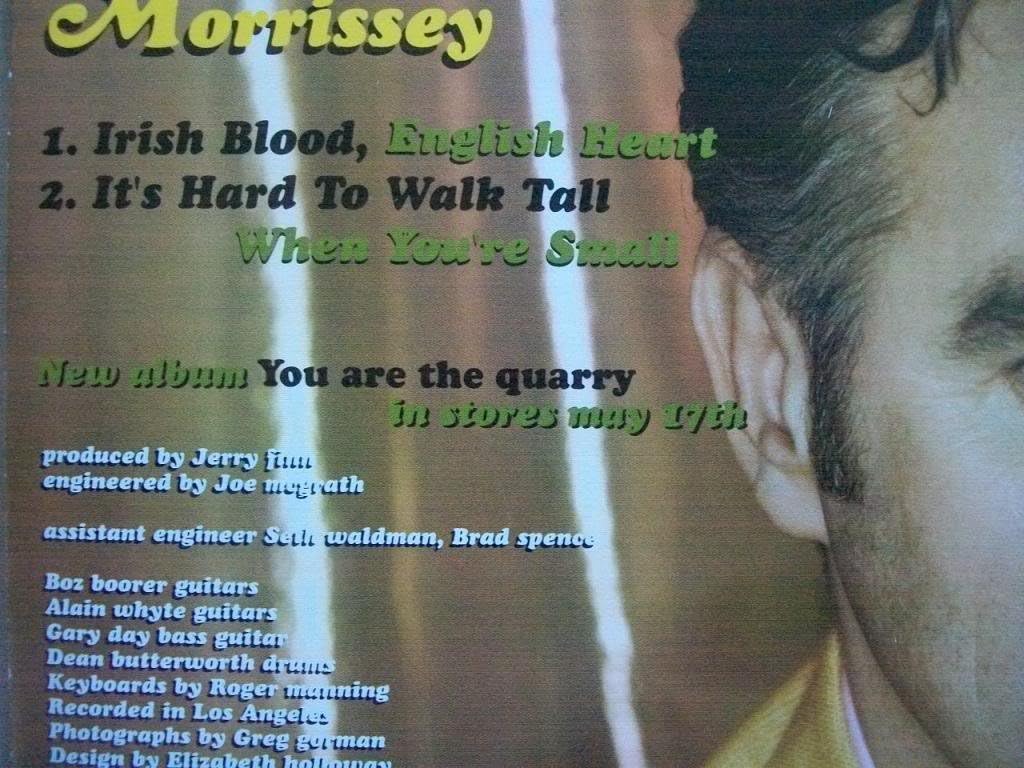 Irish Blood English Heart 2 Tracks