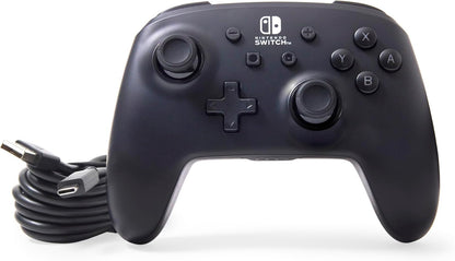PowerA Enhanced Wireless Controller for Nintendo Switch with Lumectra - Galactic Vortex, RGB lighting reveals a hidden galaxy design, rechargeable battery, motion controls, officially licensed