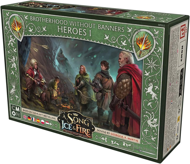 CMON, A Song of Ice & Fire - Brotherhood Heroes I (Heroes of the Brotherhood without Banner I), Expansion, Tabletop, 2 Players, Ages 14+, 45-60 Minutes, German