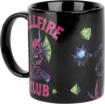 Konix Stranger Things Thermoreaktive Tasse - 320 ml - Duel Vecna vs Eleven Motiv - Schwarz