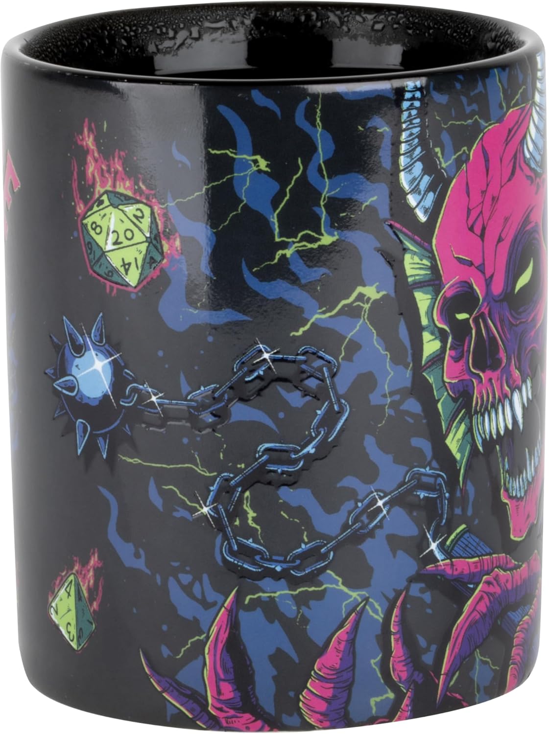 Konix Stranger Things Thermoreaktive Tasse - 320 ml - Duel Vecna vs Eleven Motiv - Schwarz