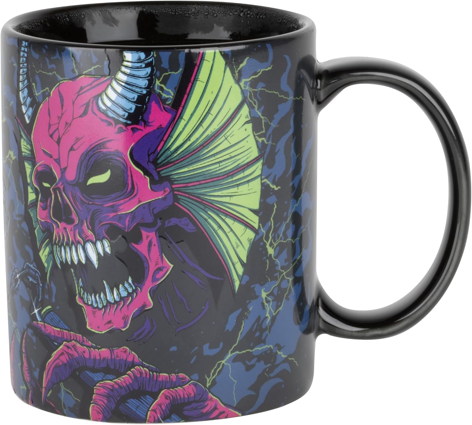 Konix Stranger Things Thermoreaktive Tasse - 320 ml - Duel Vecna vs Eleven Motiv - Schwarz