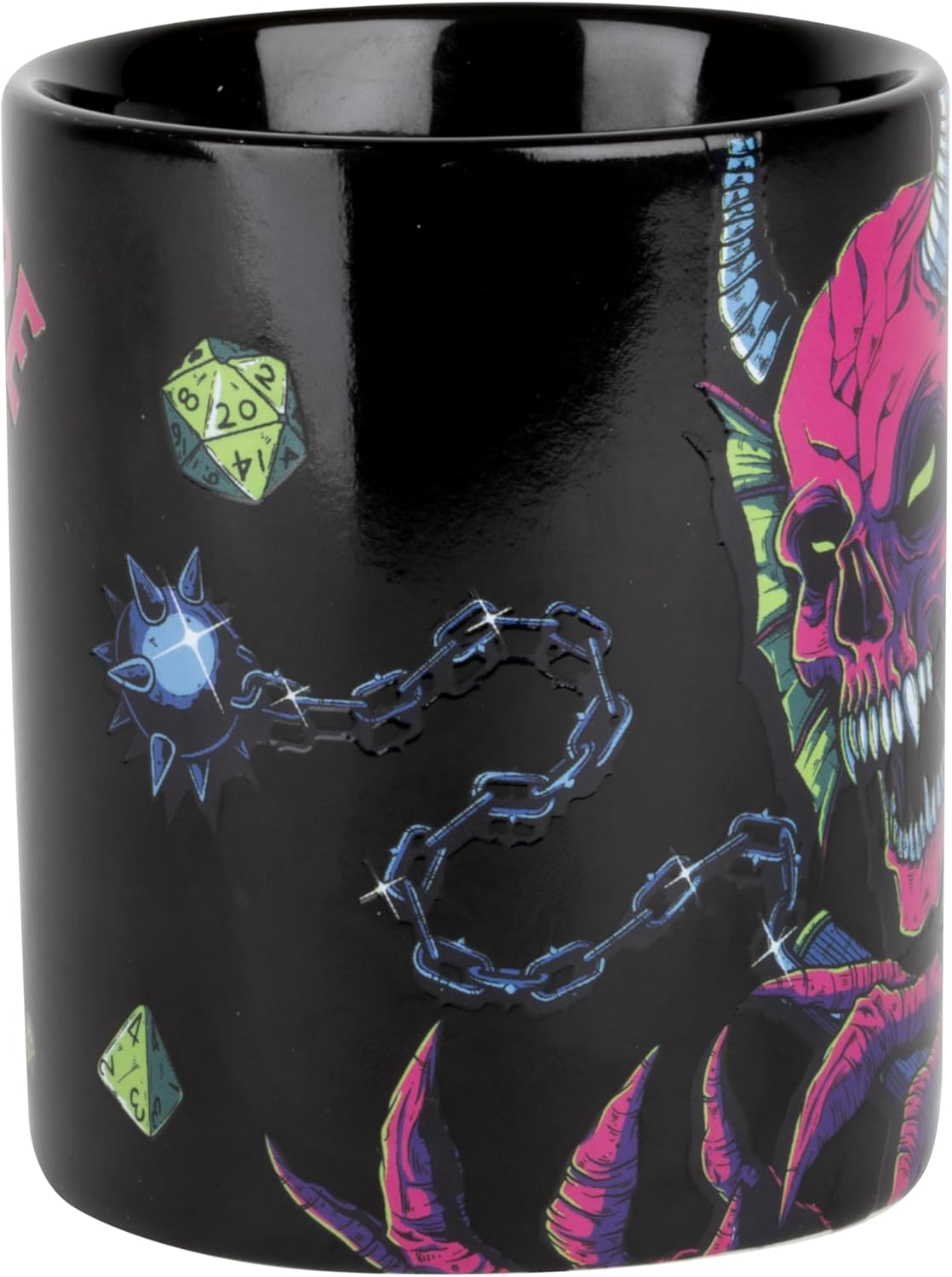 Konix Stranger Things Thermoreaktive Tasse - 320 ml - Duel Vecna vs Eleven Motiv - Schwarz