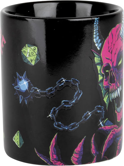 Konix Stranger Things Thermoreaktive Tasse - 320 ml - Duel Vecna vs Eleven Motiv - Schwarz