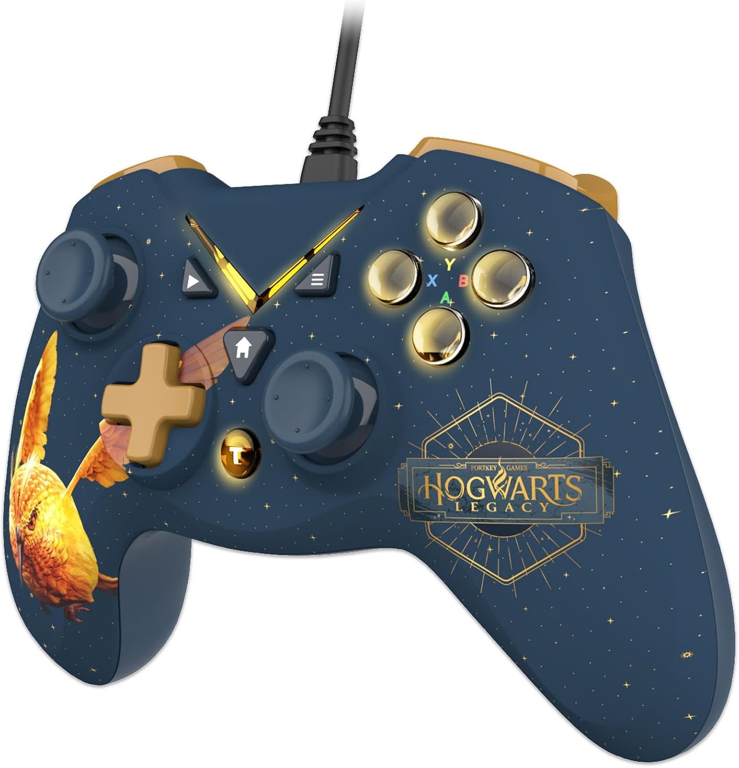 Freaks and Geeks Harry Potter Hogwarts Legacy Golden Snidget PC/XBOX kabel controller blauw