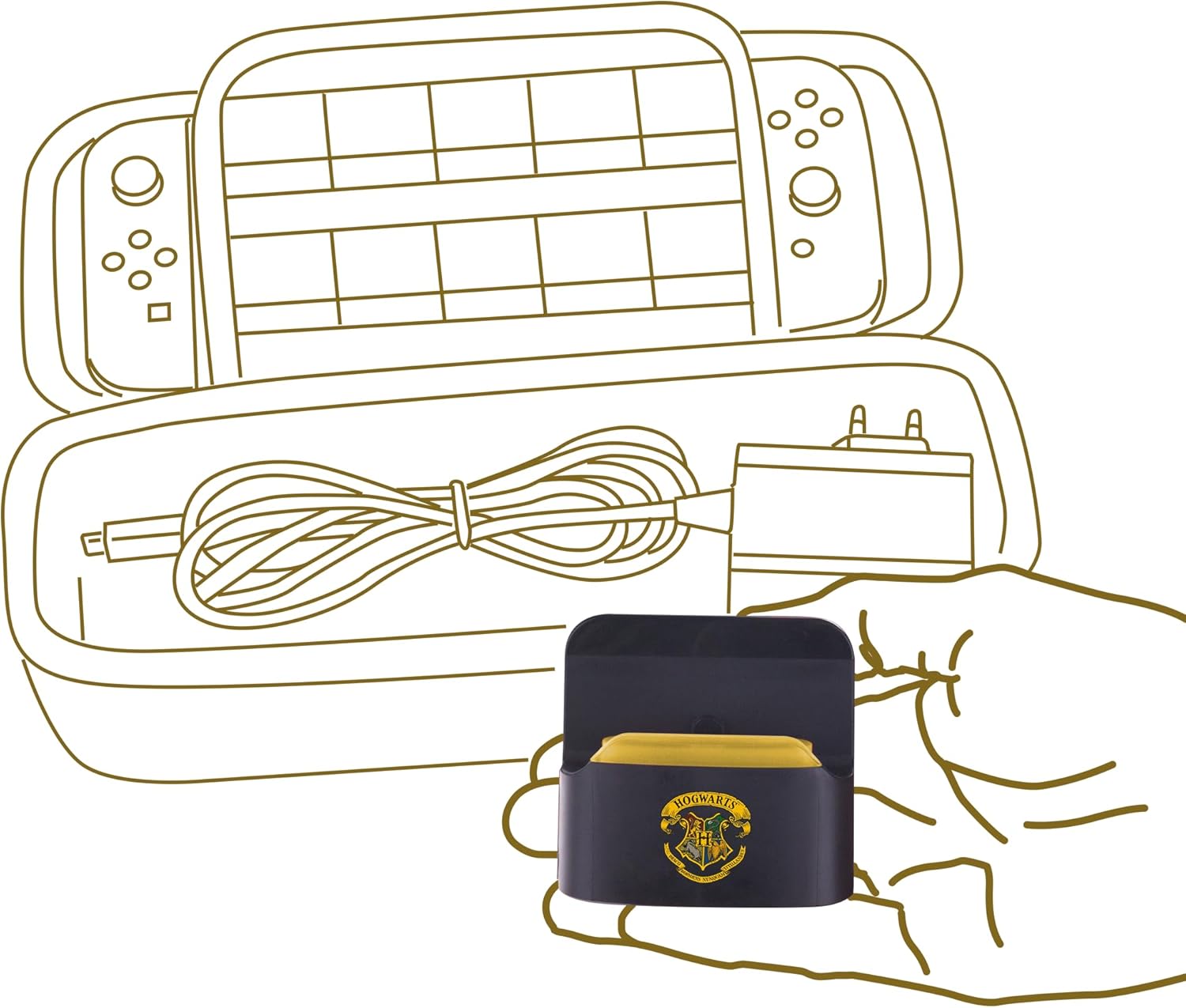 Freaks and Geeks Harry Potter Hogwarts Crest Nintendo Switch Docking Station