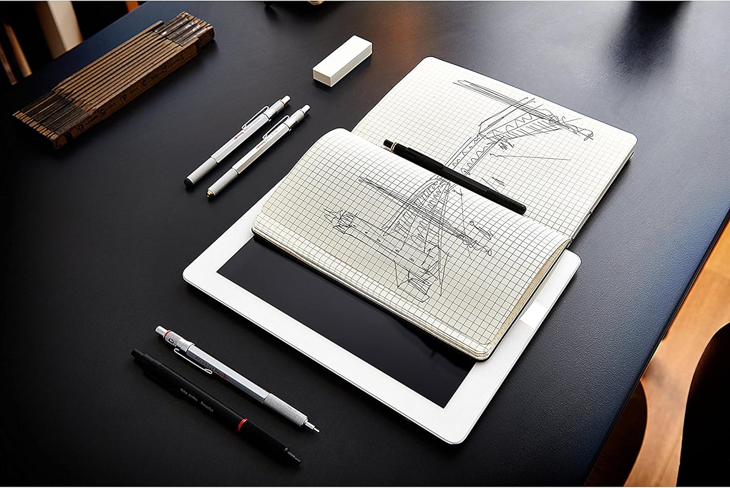 rOtring 800 Mechanical Pencil | HB 0.7 mm | Black Metal Barrel