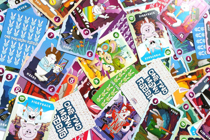 Happy Camper - One Two Many Rabbits - A Wild & Harey Card Game | Quick to Learn, Easy to Teach | Great Math Game | Perfect for Family Game Night | 1-4 Players, Ages 7+