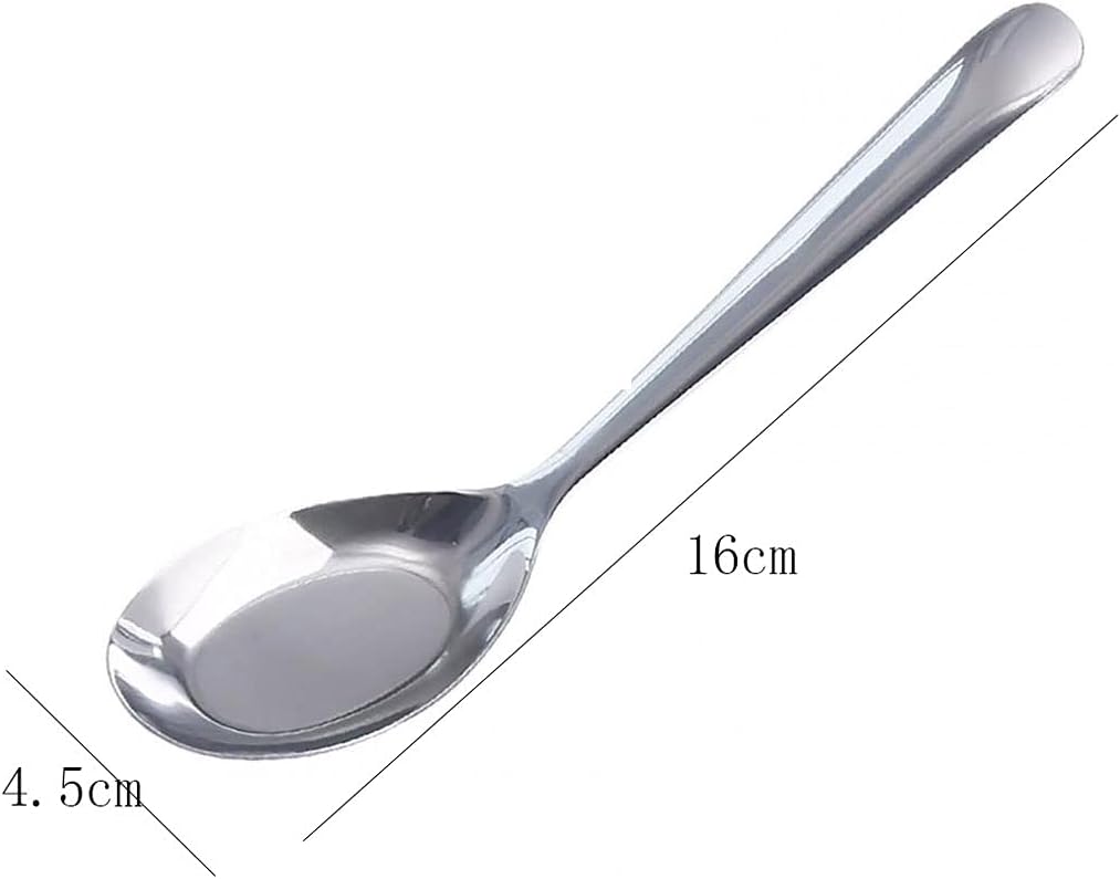 CBUJHXQ Cucchiaio da minestra portatile in acciaio inossidabile durevole multi formato manico lungo per cucina casa (dimensioni: 5 pezzi)