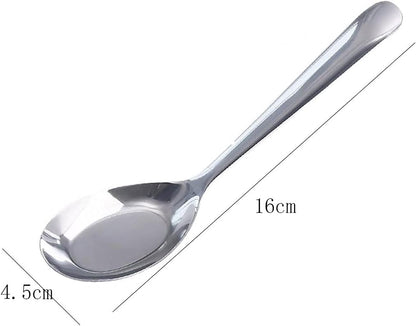 CBUJHXQ Cucchiaio da minestra portatile in acciaio inossidabile durevole multi formato manico lungo per cucina casa (dimensioni: 5 pezzi)