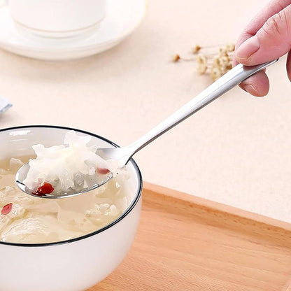 CBUJHXQ Cucchiaio da minestra portatile in acciaio inossidabile durevole multi formato manico lungo per cucina casa (dimensioni: 5 pezzi)