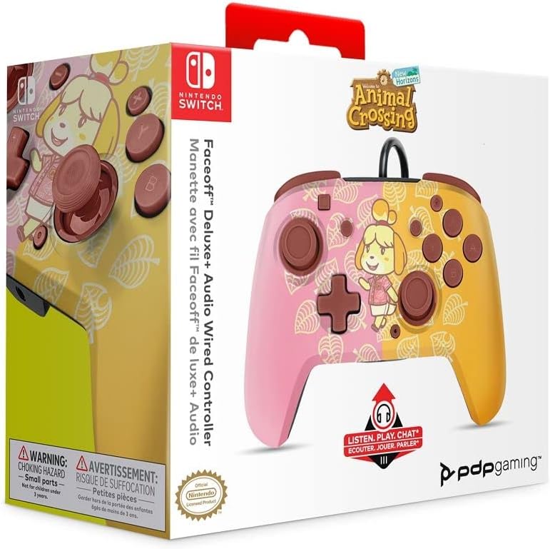 PDP Switch Rematch Wired controller ISABELLE Officially Licensed by Nintendo - Customizable buttons, sticks, triggers, and paddles - Ergonomic Controllers