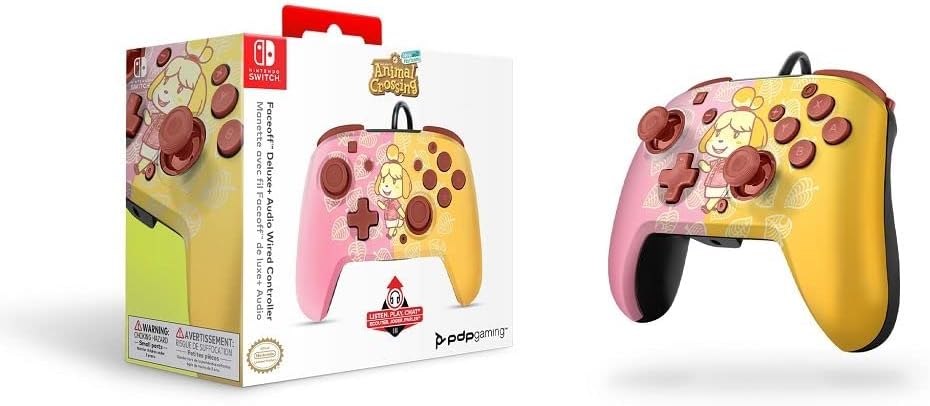 PDP Switch Rematch Wired controller ISABELLE Officially Licensed by Nintendo - Customizable buttons, sticks, triggers, and paddles - Ergonomic Controllers
