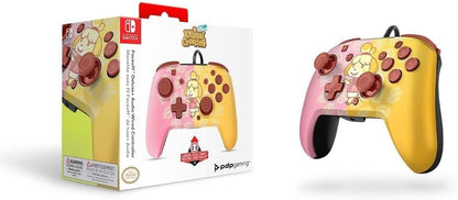 PDP Switch Rematch Wired controller ISABELLE Officially Licensed by Nintendo - Customizable buttons, sticks, triggers, and paddles - Ergonomic Controllers