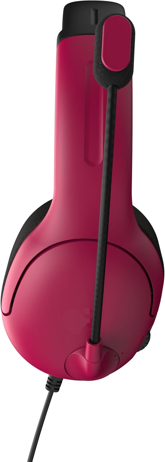 PDP AIRLITE Wired Headset Red With Noise Cancelling Microphone For SONY PLAYSTATION PS5 - PS4, Officially Licensed