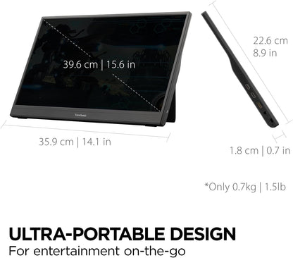 Viewsonic Vx1654 - Led Monitor - Gaming - 16`` (15.6`` Viewable) - Portable - 1920 X 1080 Full Hd (1080P) @ 144 Hz - 250 C