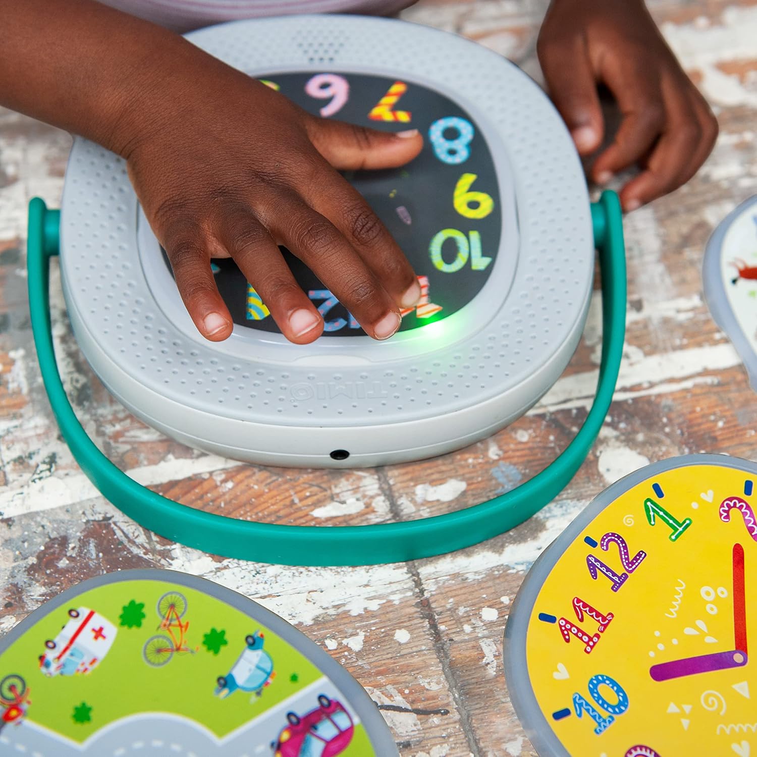 TIMIO Disk Set # 2: 5 Audio-Discs voor de TIMIO Player | Leer Getallen, 96 Kinderliedjes Vol. 2, Zeedieren, Vormen, Fruit | Alles in 8 Talen | Leerspeelgoed van 2 - 6 Jaar