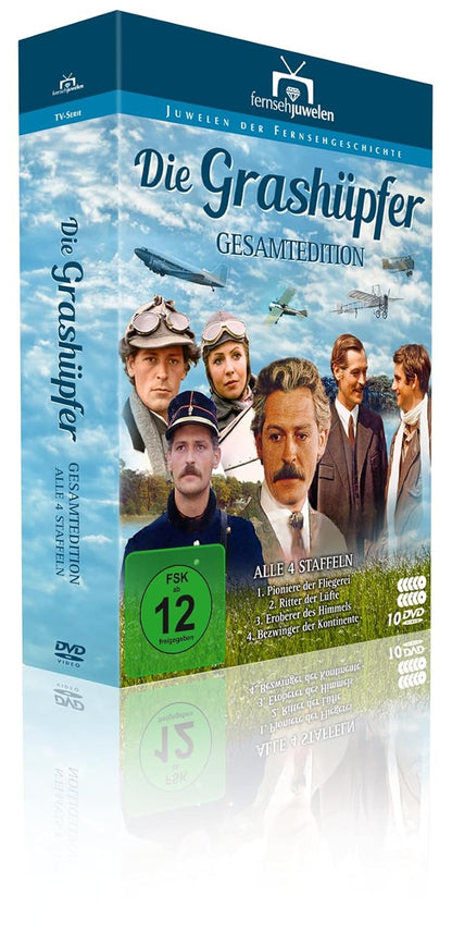 Die Grashüpfer - Gesamtedition (Alle 4 Staffeln: 1. Pioniere der Fliegerei, 2. Ritter der Lüfte, 3. Eroberer der Himmels, 4. Bezwinger der Kontinente) (Fernsehjuwelen) (10 DVDs