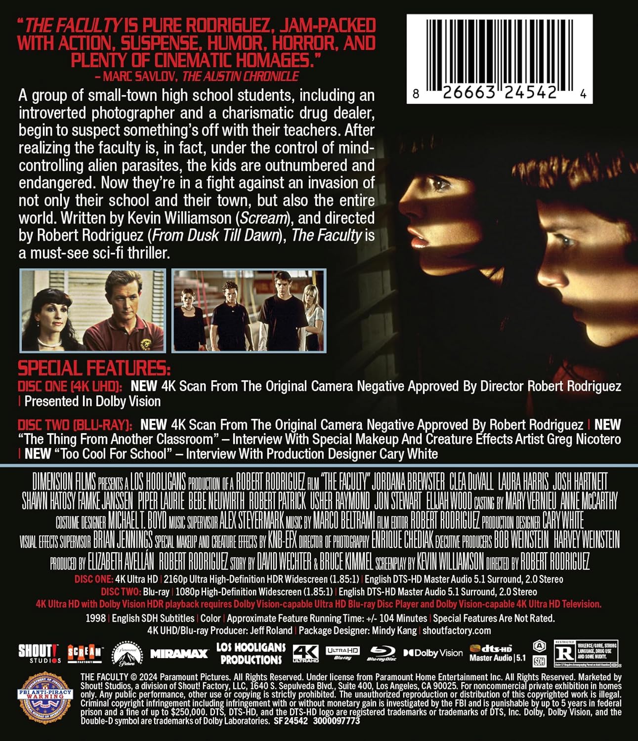 The Faculty - Collector's Edition 4K Ultra HD + Blu-ray