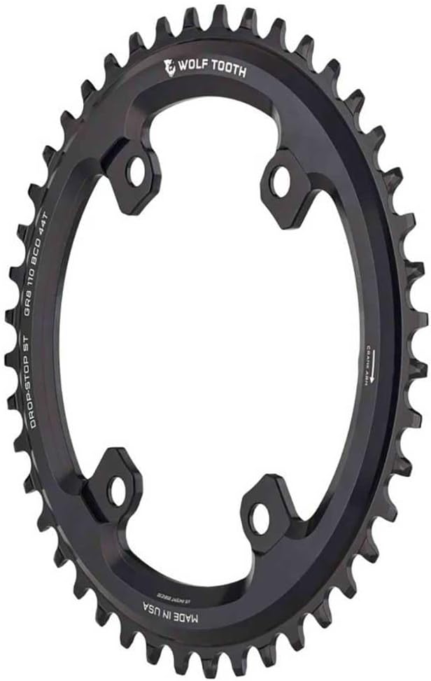 Wolf Tooth 110 BCD Asymmetric 4-Bolt Chainring for GRX Cranks Drop-Stop ST