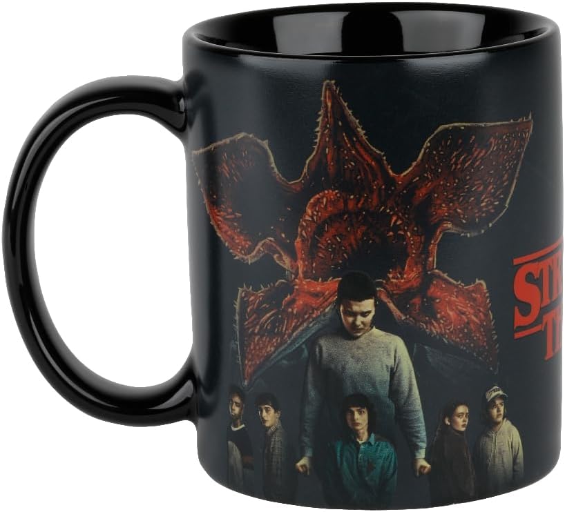 Konix Stranger Things Team vs Demogorgon Heat Active Mug - Black - 320ml