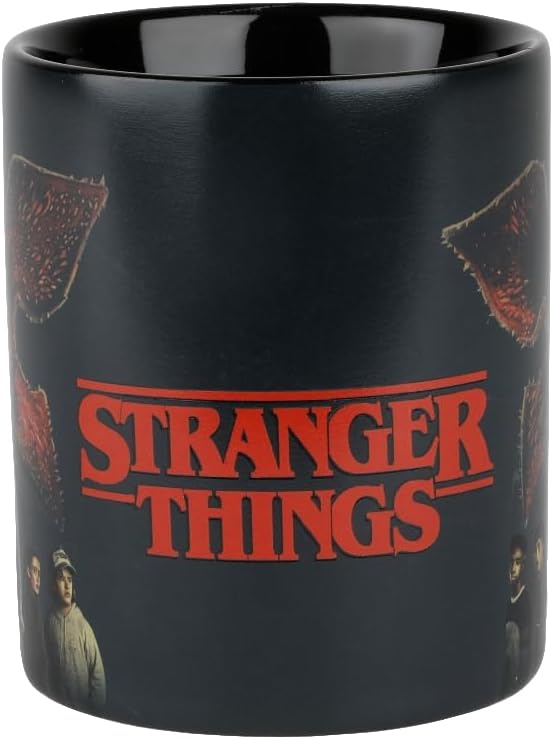 Konix Stranger Things Team vs Demogorgon Heat Active Mug - Black - 320ml
