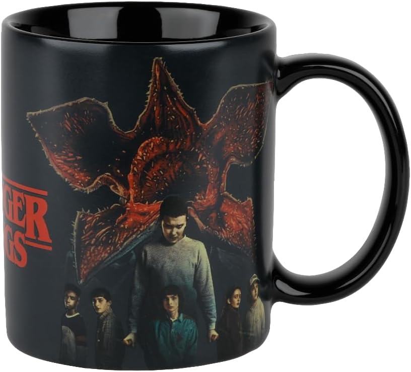 Konix Stranger Things Team vs Demogorgon Heat Active Mug - Black - 320ml