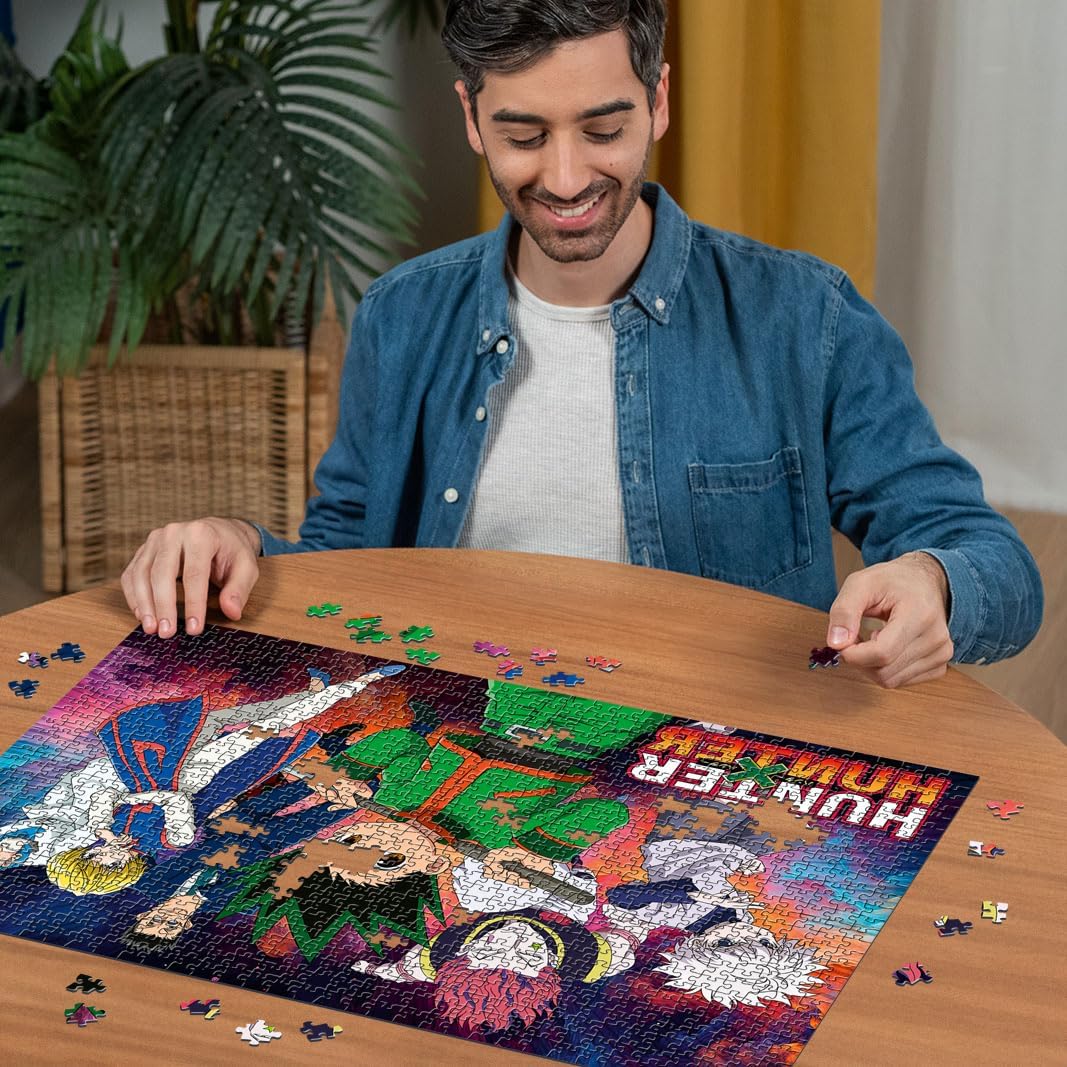 Ravensburger 12001280 - Hunter X Hunter - 1000 pieces jigsaw puzzle – Puzzle for adults and kids age 14 years up, Hunter X Hunter jigsaw