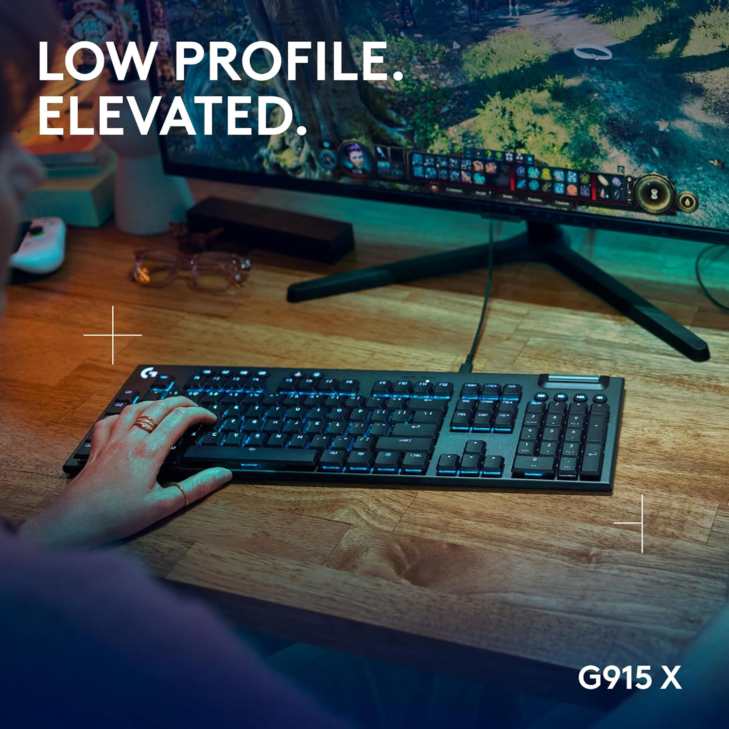 G915 Low Profile Wired Keyboard - BLACK