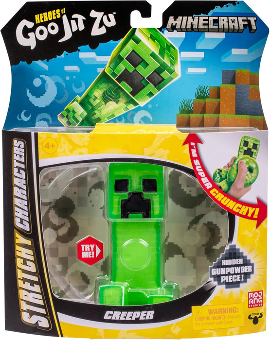Heroes of Goo Jit Zu Minecraft Stretchy Characters, Creeper, Super Crunchy Goo Filling With Hidden Gunpowder Piece Inside