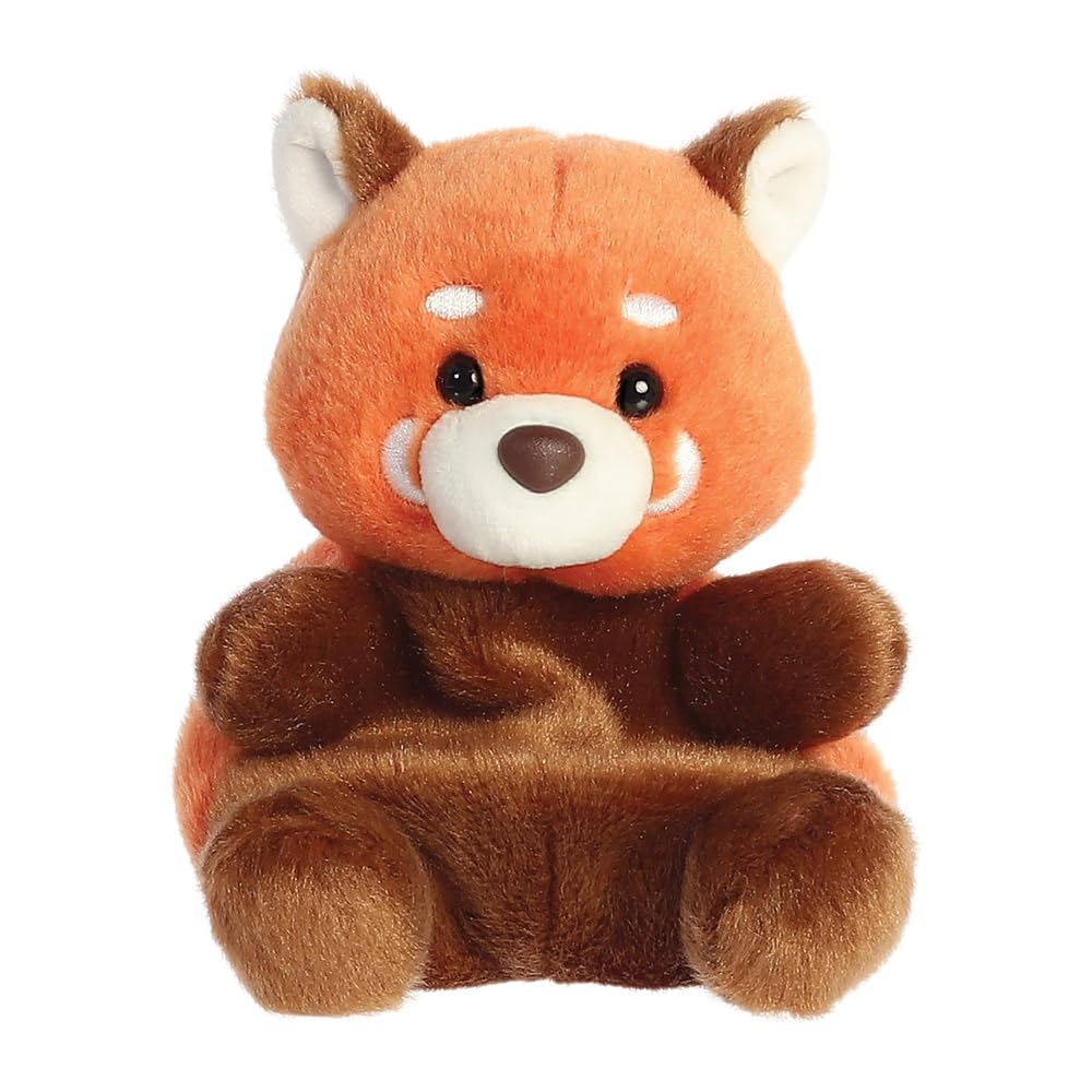 Aurora, 33719, Palm Pals Rei Panda 5In, Soft Toy, Red & Brown