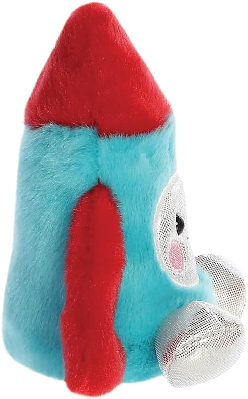 Aurora, 33780, Palm Pals Mars Rocket Ship 5In, Soft Toy, Blue & Red
