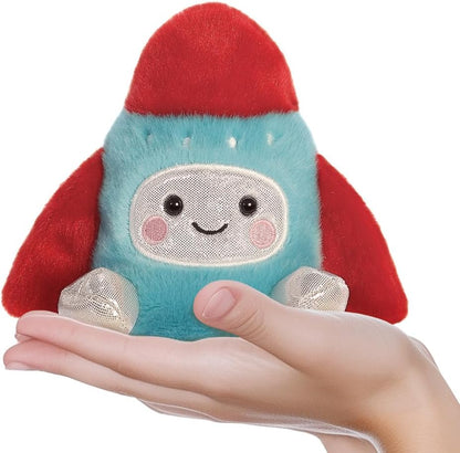 Aurora, 33780, Palm Pals Mars Rocket Ship 5In, Soft Toy, Blue & Red