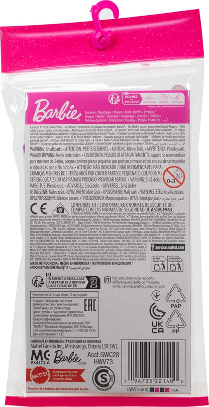 Barbie Accessories, Storytelling Set for Barbie Dolls with Unicorn Theme, Styling Pieces & Party Decorations Like Balloon & Cotton Candy