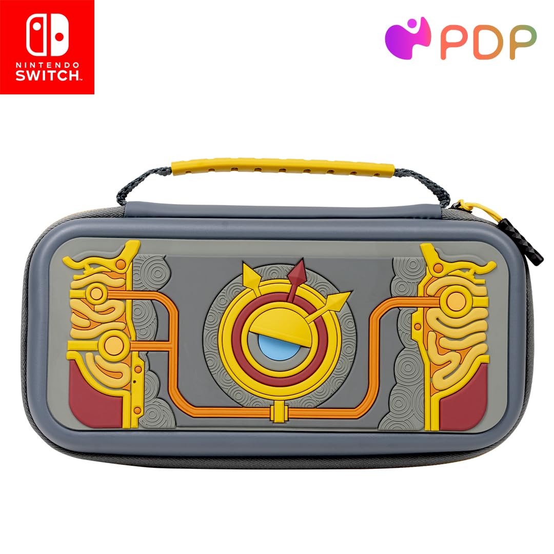 PDP Travel Case Plus GLOW for Nintendo Switch/Switch Lite/Switch OLED: Legend of Zelda Tears of the Kingdom Purah Pad 3D