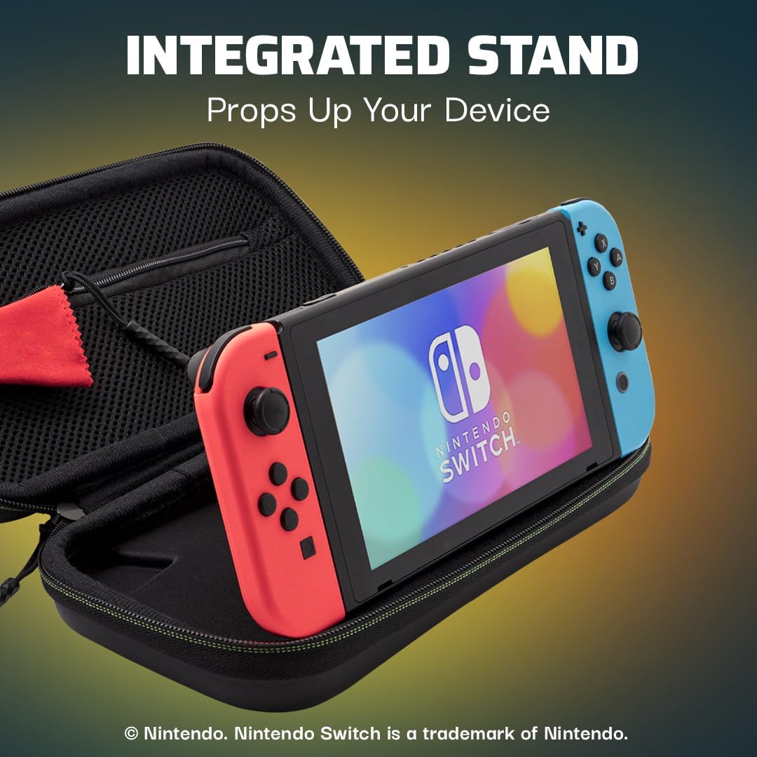 PDP Travel Case Plus GLOW for Nintendo Switch/Switch Lite/Switch OLED: Legend of Zelda Tears of the Kingdom Purah Pad 3D