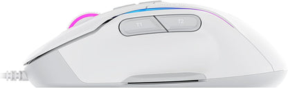 Turtle Beach Kone II – Draadloze Ergonomische RGB-Gamingmuis, Optische Sensor van 26K DPI, 23 Aanpasbare Invoerfuncties, 4D-Scrolwiel, Glijvakken van puur PTFE - Arctic White