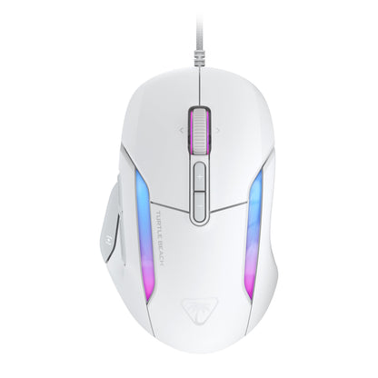 Turtle Beach Kone II – Draadloze Ergonomische RGB-Gamingmuis, Optische Sensor van 26K DPI, 23 Aanpasbare Invoerfuncties, 4D-Scrolwiel, Glijvakken van puur PTFE - Arctic White