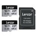 Lexar - Microsdxc Professional Silver Plus Uhs-I/U3/A2/4K R205/W100 (V30) - Silver - 64Gb - 2Pack