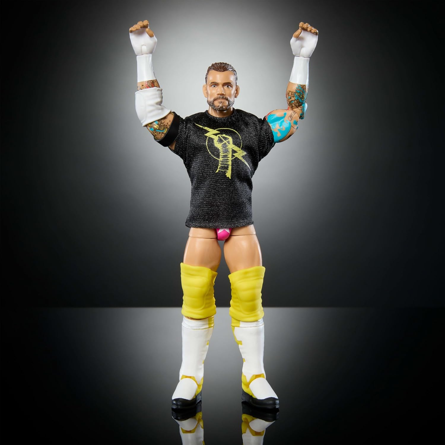 Mattel WWE Elite Collection - CM Punk, personaggio collezionabile Series 113, action figure articolata e con mani intercambiabili, giocattolo per bambini, 8+ anni, JCH87