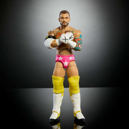 Mattel WWE Elite Collection - CM Punk, personaggio collezionabile Series 113, action figure articolata e con mani intercambiabili, giocattolo per bambini, 8+ anni, JCH87