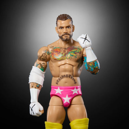 Mattel WWE Elite Collection - CM Punk, personaggio collezionabile Series 113, action figure articolata e con mani intercambiabili, giocattolo per bambini, 8+ anni, JCH87
