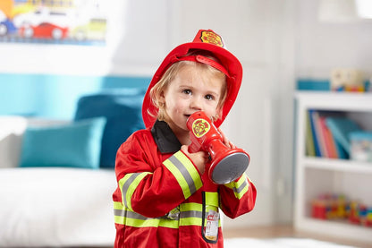Melissa & Doug Verkleedset met brandweermankostuum met accessoire | Fantasiespel | Montessori Kostuums voor kinderen | 3+ | Cadeau voor meisjes en jongens