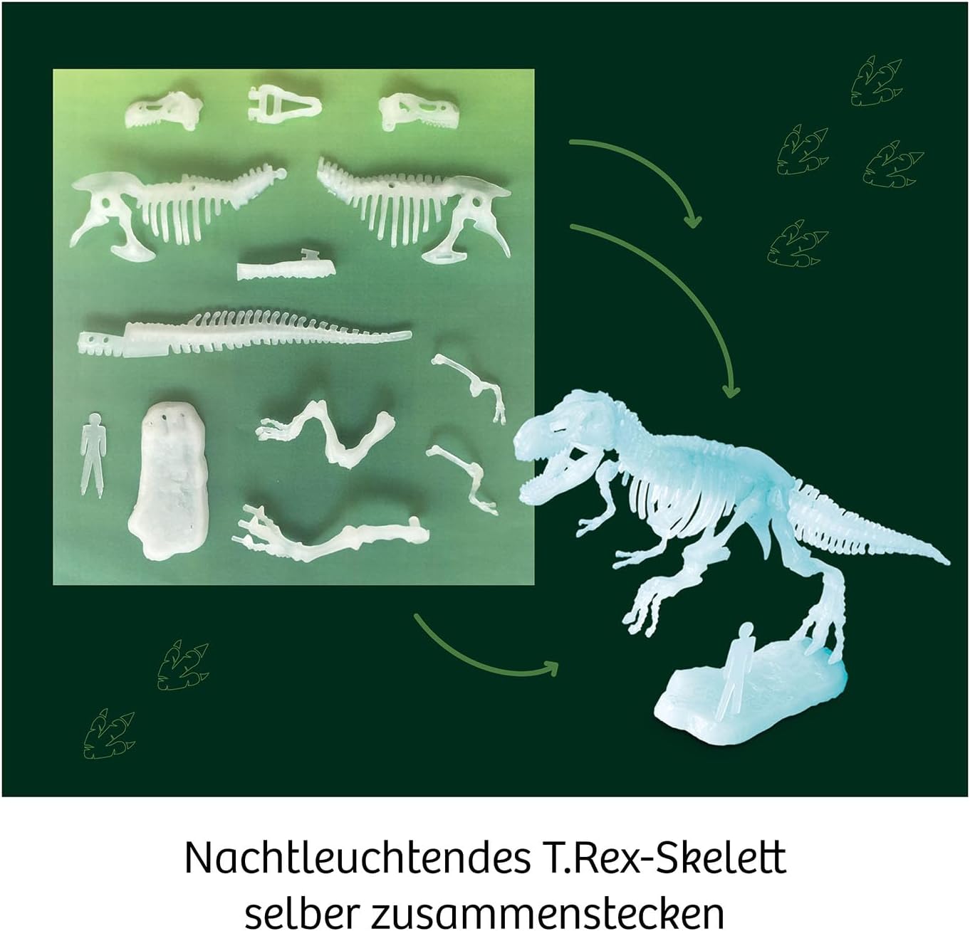 KOSMOS 617219 T-REX - Kit di sperimentazione per bambini dai 7 anni in su, dinosauri, fossili, scavo, tempo immemorabile, pensierino, regalo, istruzioni multilingue
