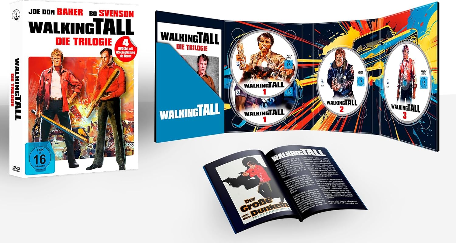 Walking Tall Trilogie - Der Große aus dem Dunkeln 1-3 Limited Deluxe inkl. US-Langfassung als Bonus