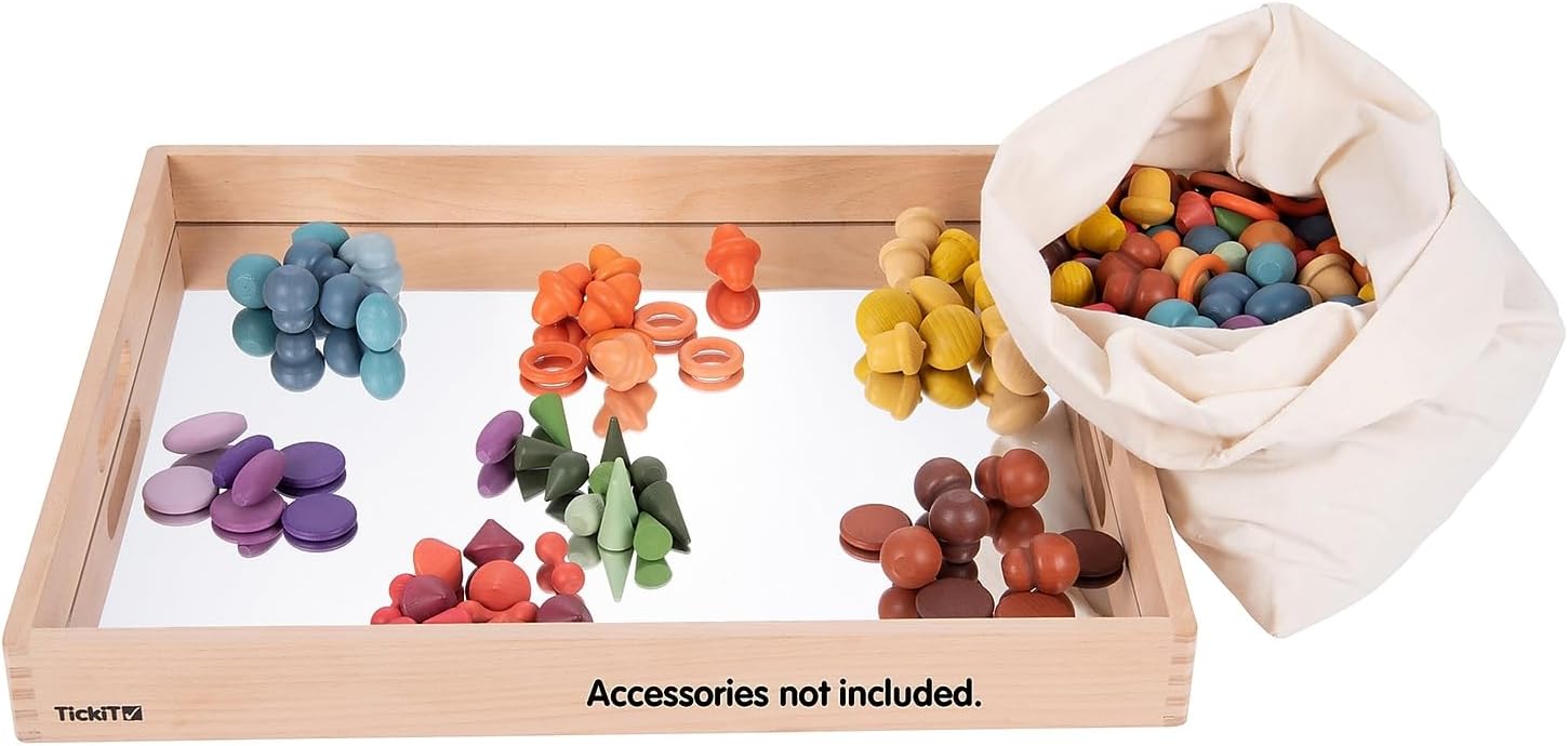TickiT 73466 Wooden Mirror Tray