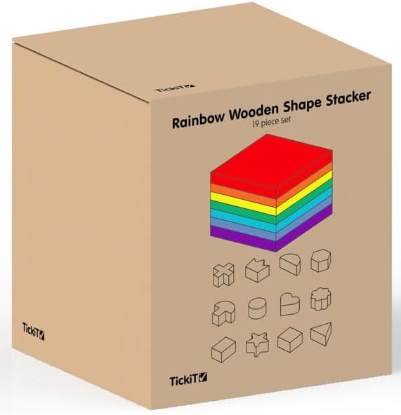 TickiT 73532 Regenbogen-Holzformstapler
